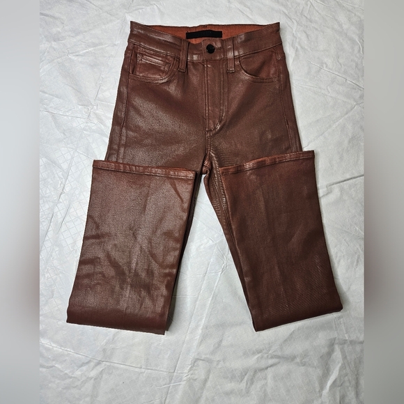 Joe's The Callie Coated High Rise Bootcut Jeans SZ 23 - Picture 6 of 7